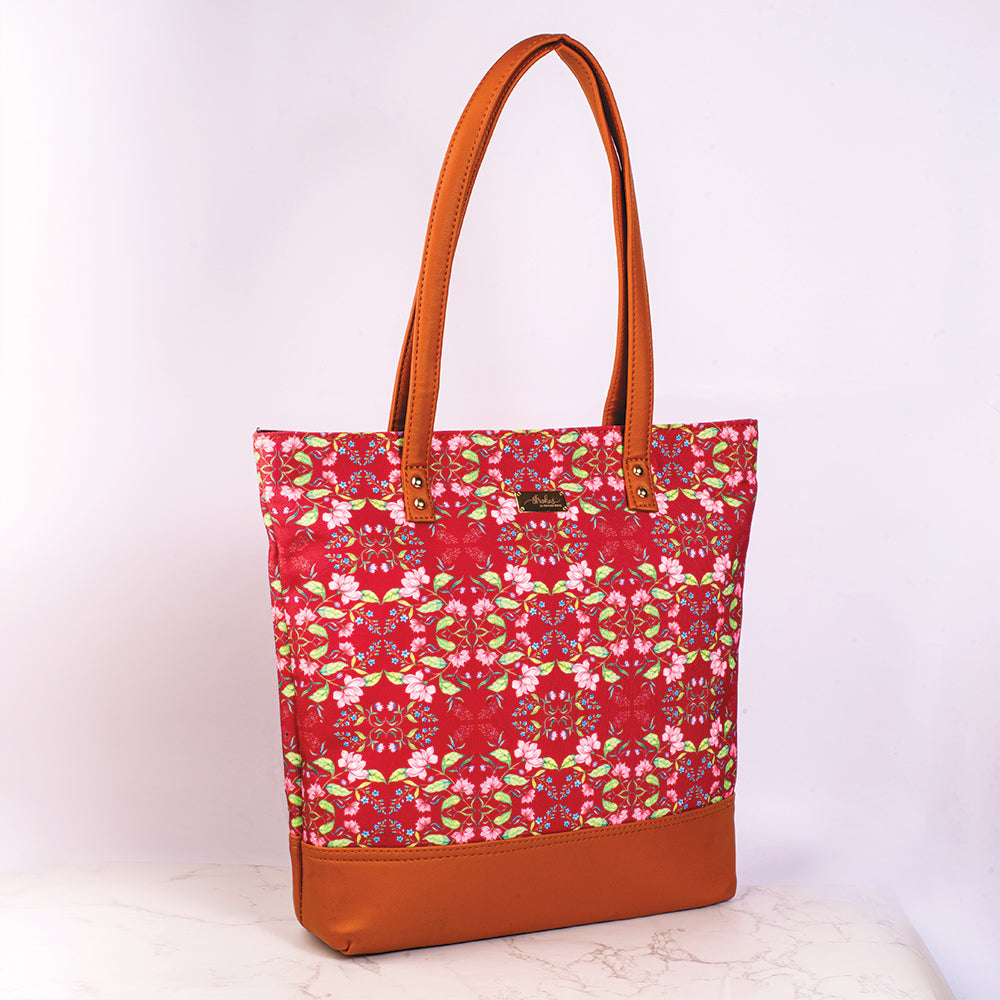 Maroon tote online bag