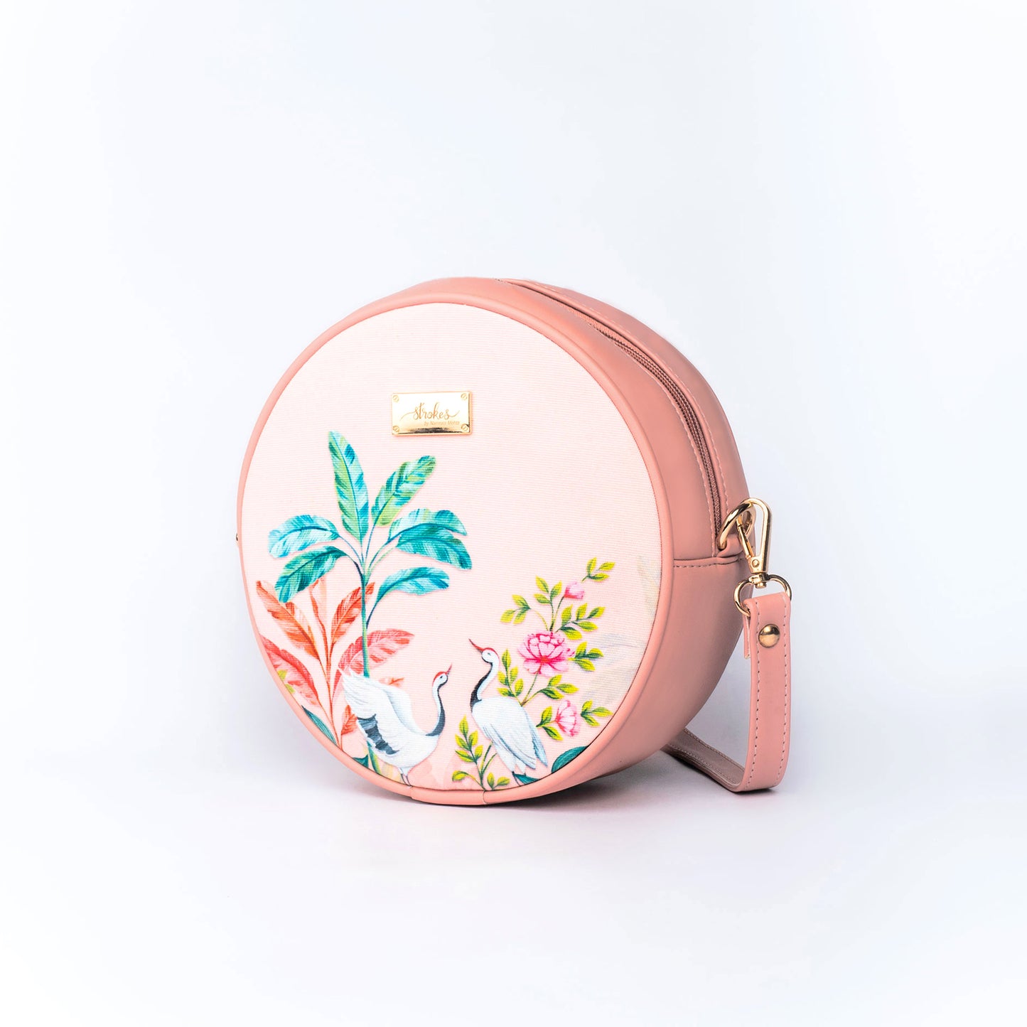 Peachy Crane Paradise Orbit Sling bag