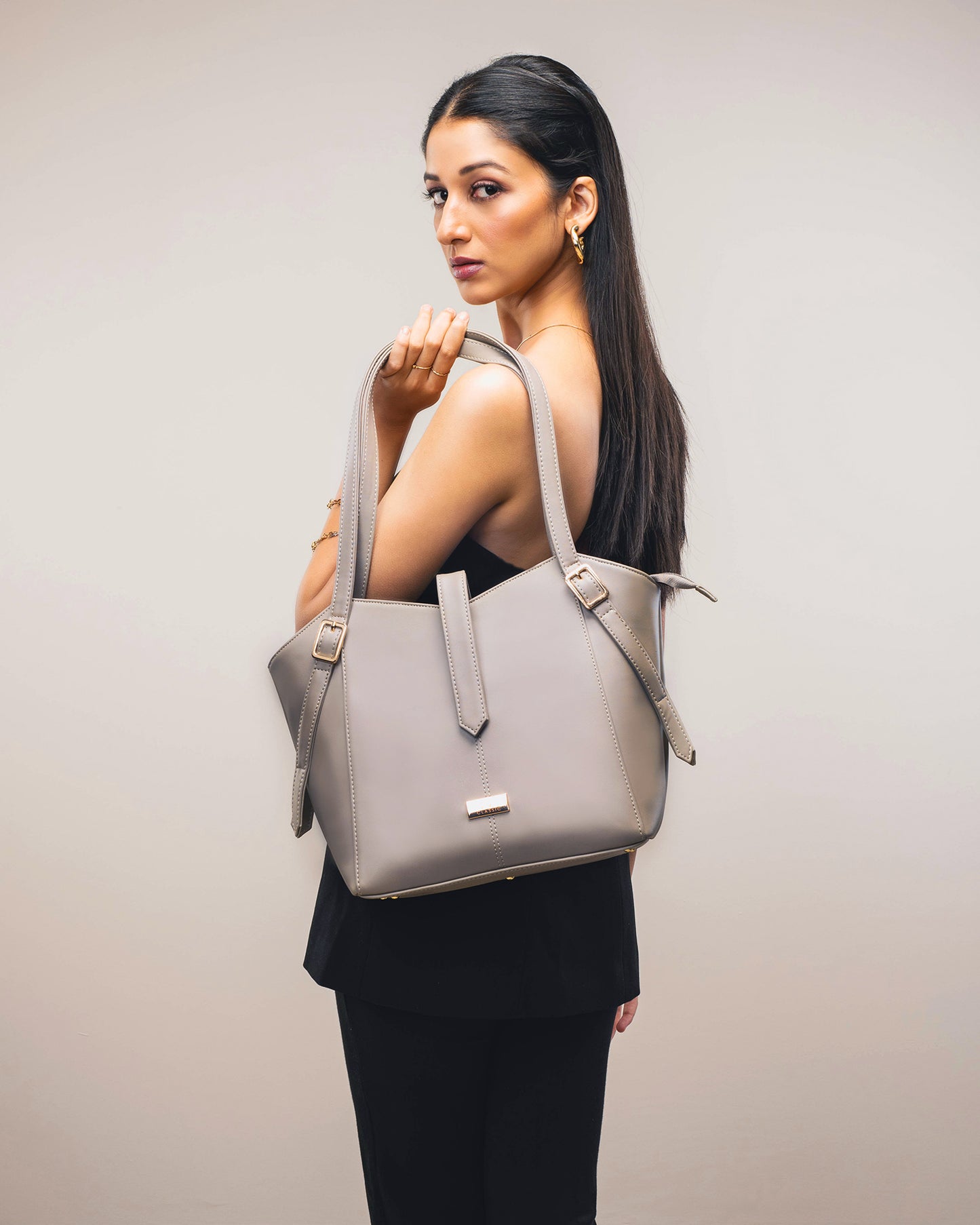 Graphite Grey Elara Tote bag