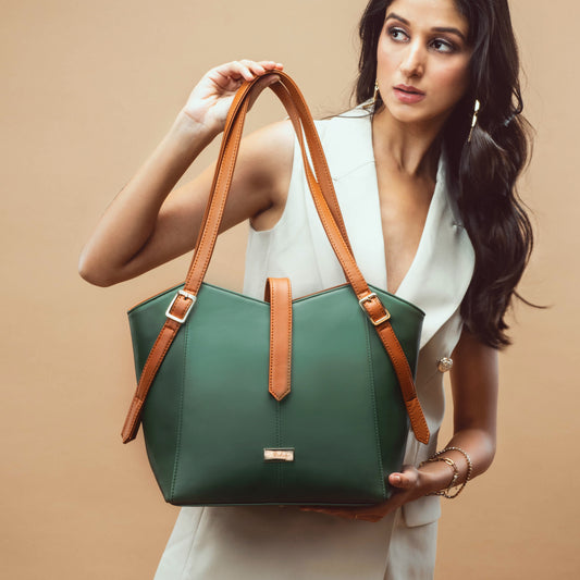 Emerald Elegance Elara Tote bag