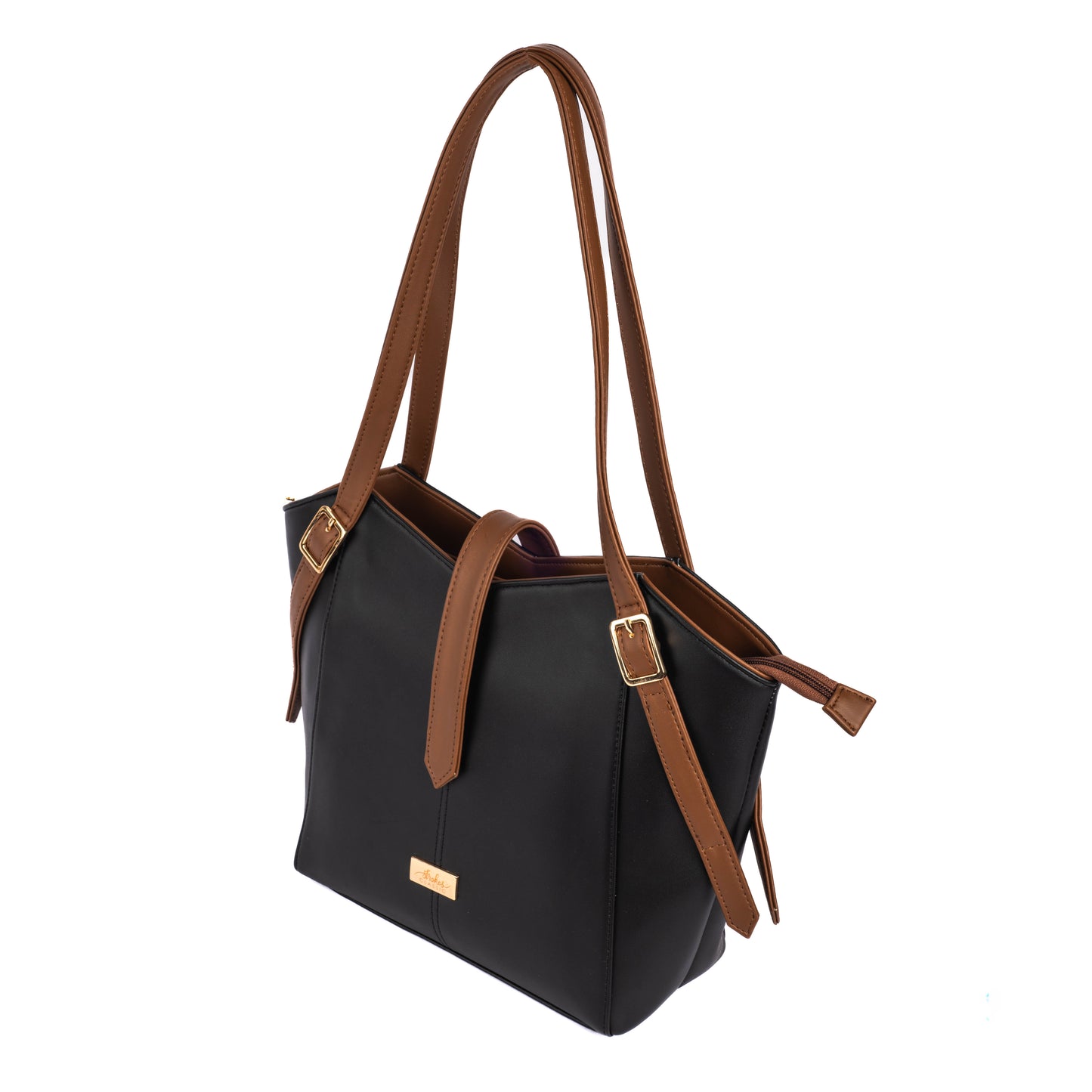 Charcoal Caramel Elara Tote bag