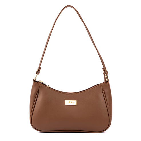 Mocha Elegance Baguette Bag