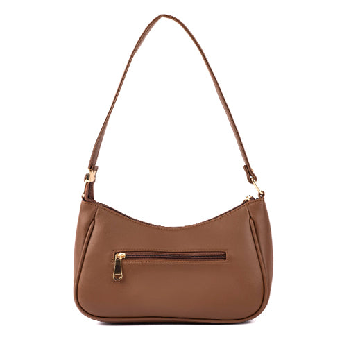 Mocha Elegance Baguette Bag