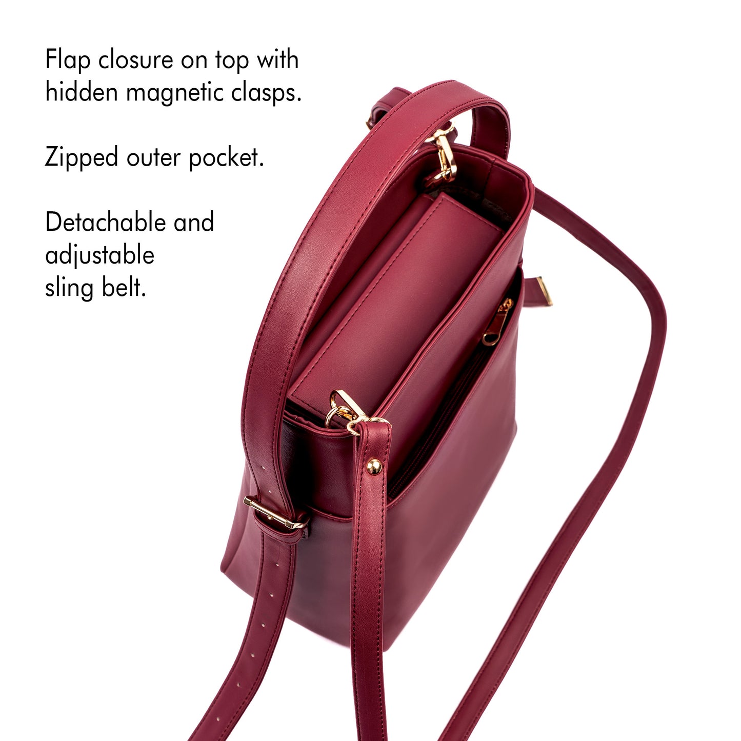 Crimson Crush Bucket Bag/Shoulder bag