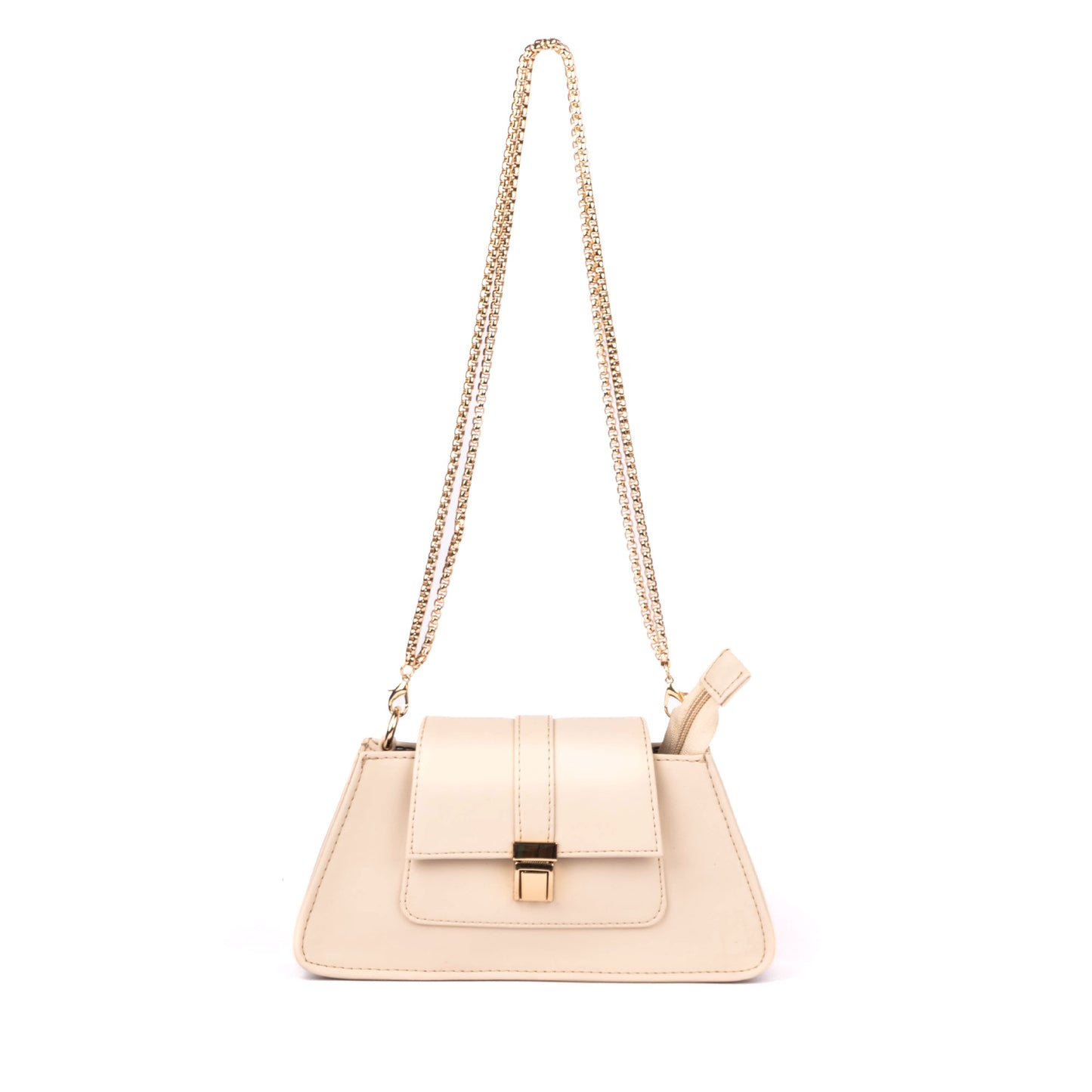 Champagne Biege Mini Baguette Bag