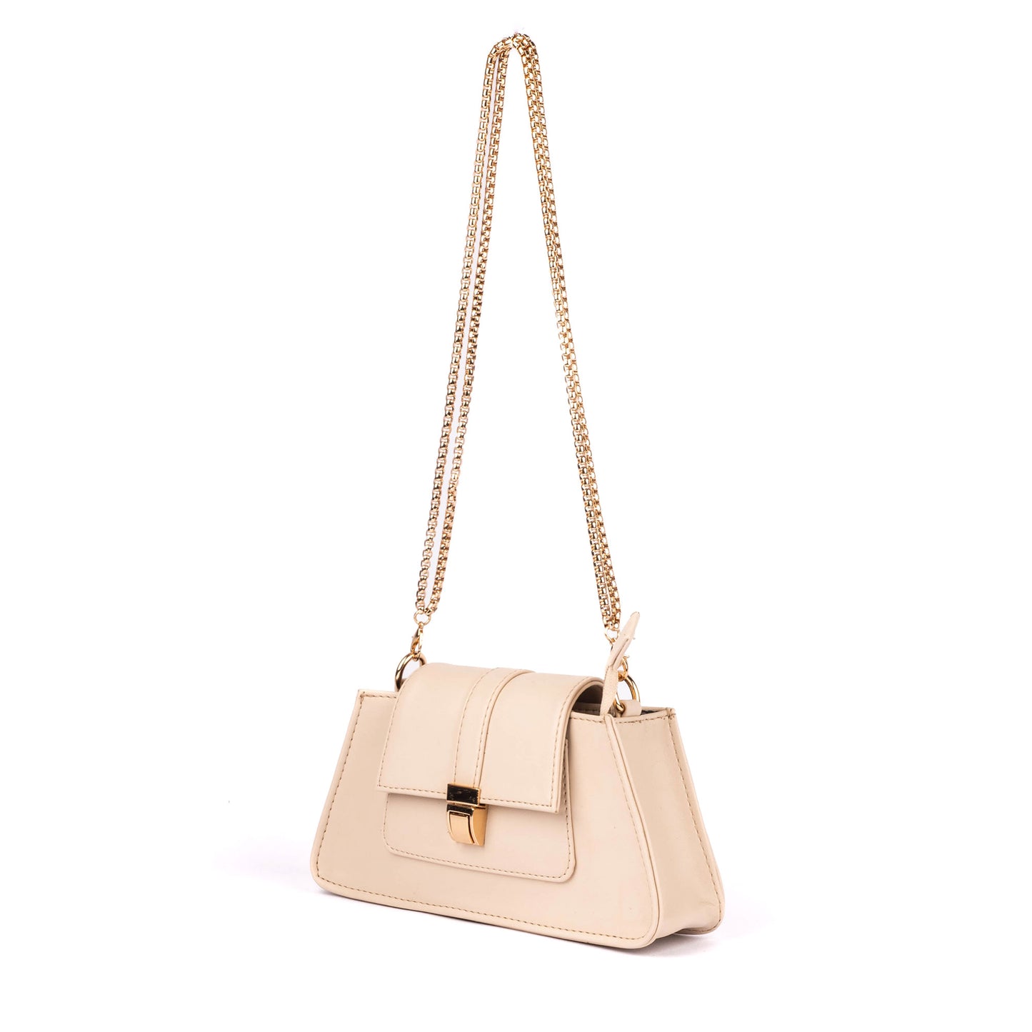 Champagne Biege Mini Baguette Bag