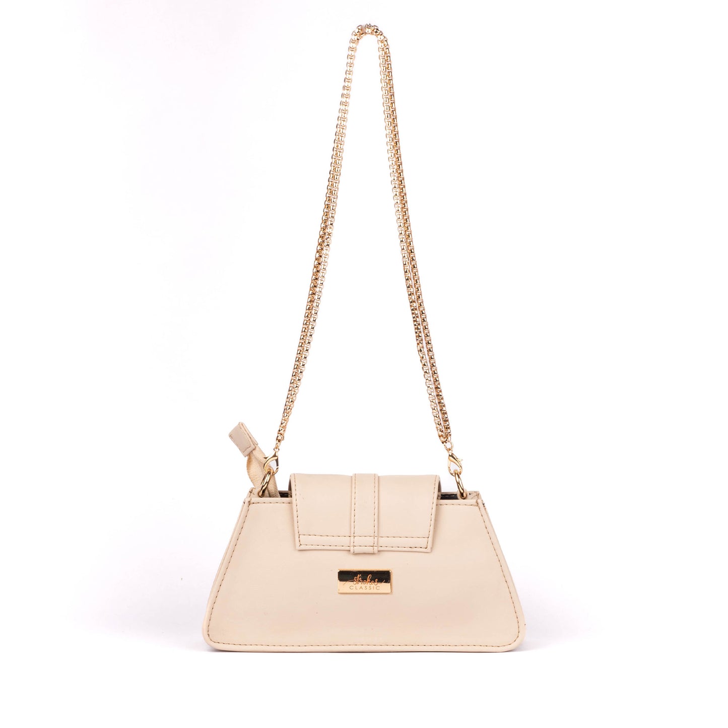 Champagne Biege Mini Baguette Bag