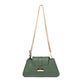 Emerald Elegance Mini Baguette Bag